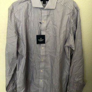 Buttoned Down Men's Fitted Pattern Dress Shirt